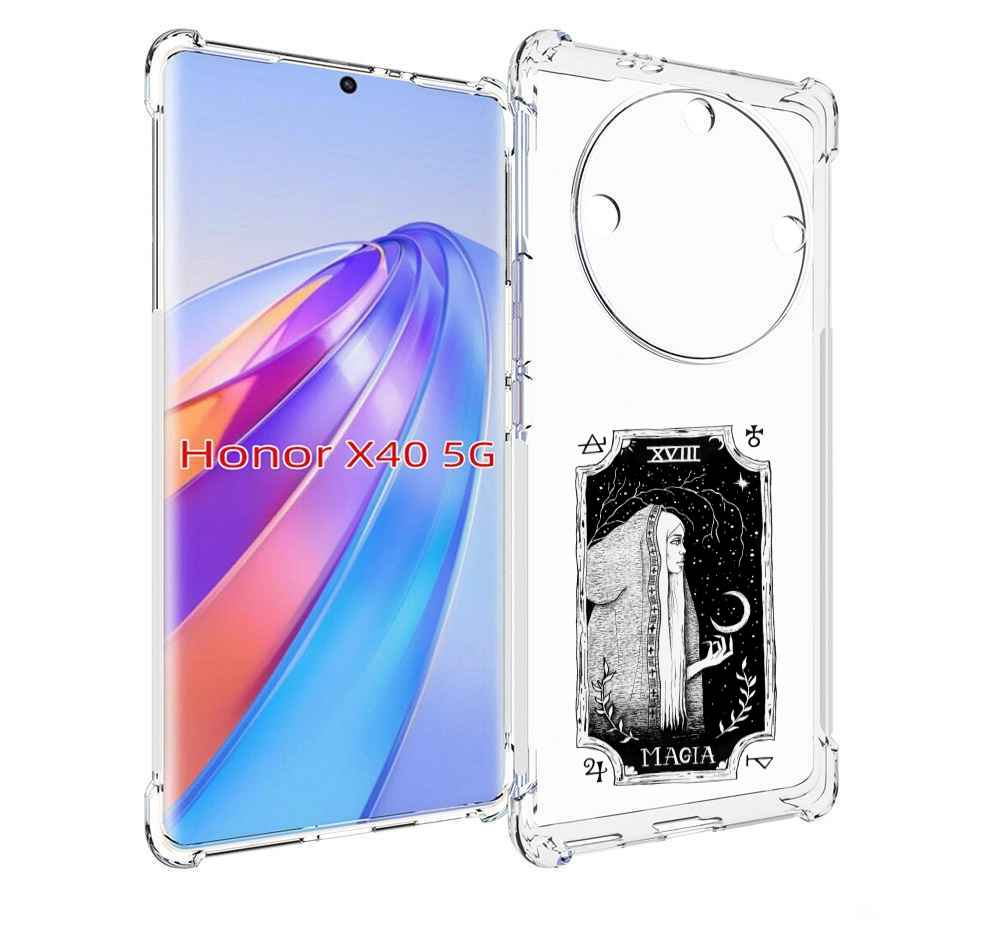 

Чехол MyPads лунная магия для Honor X40, Прозрачный, Tocco