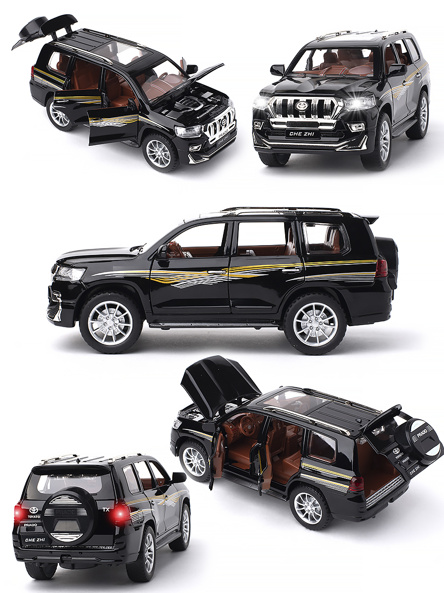 

Машинка Toyota Prado CheZhi 1:24 CZ124blk, Черный