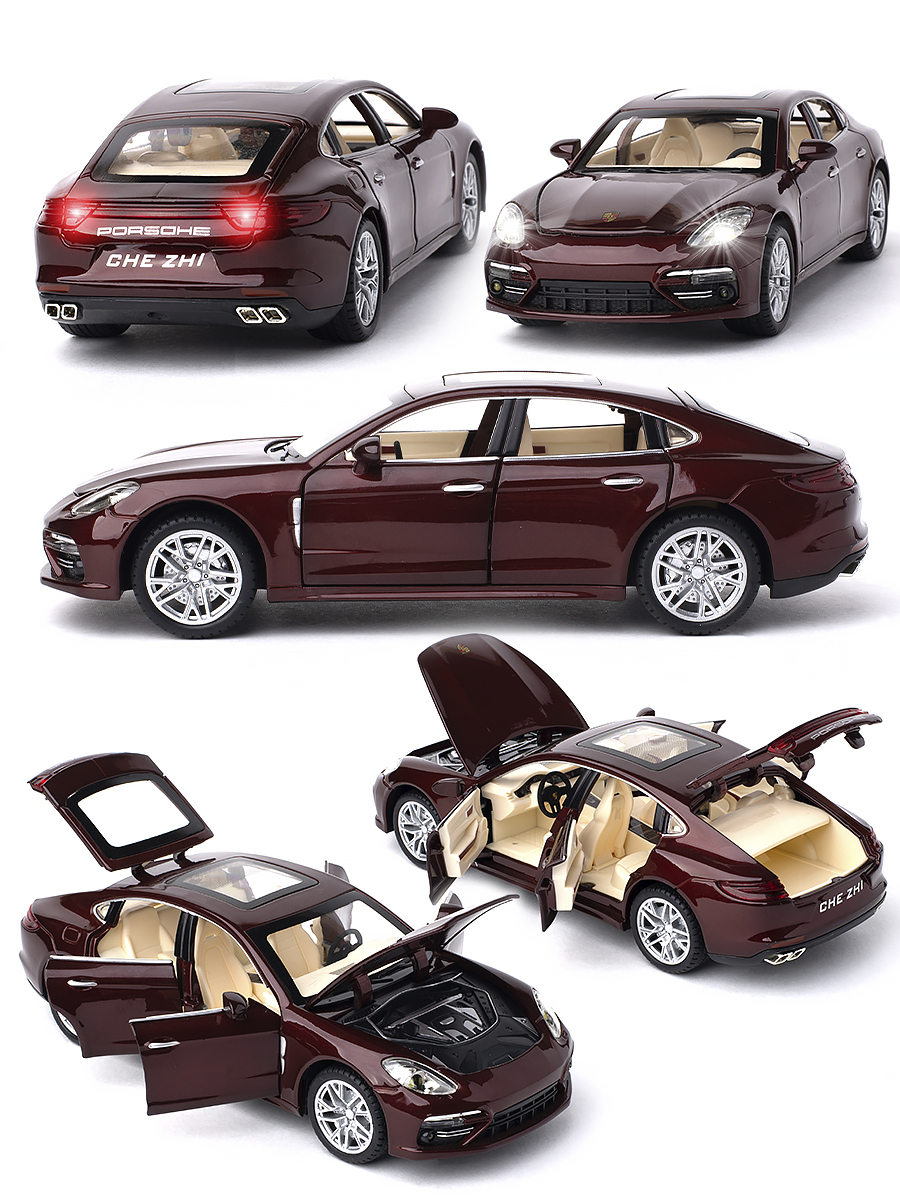 

Машинка Porsche Panamera CheZhi 1:24 CZ127brd, Бордовый