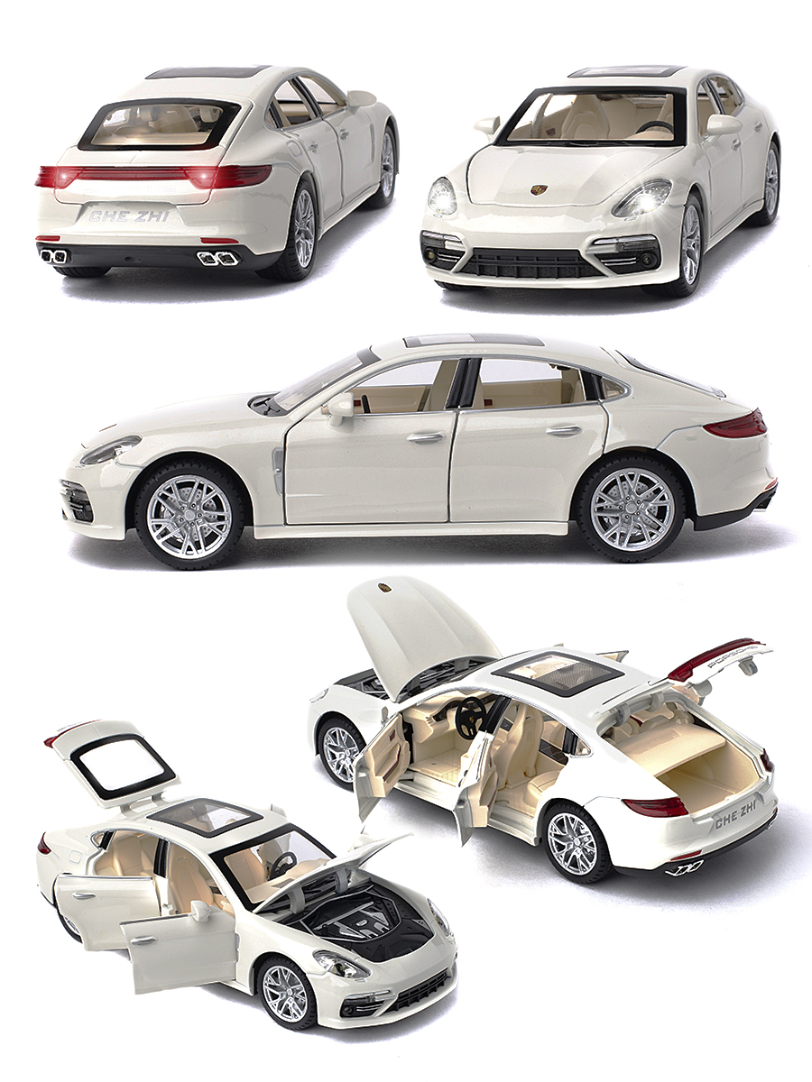 

Инерционная машинка Porsche Panamera CheZhi 1:24 CZ127w, Белый