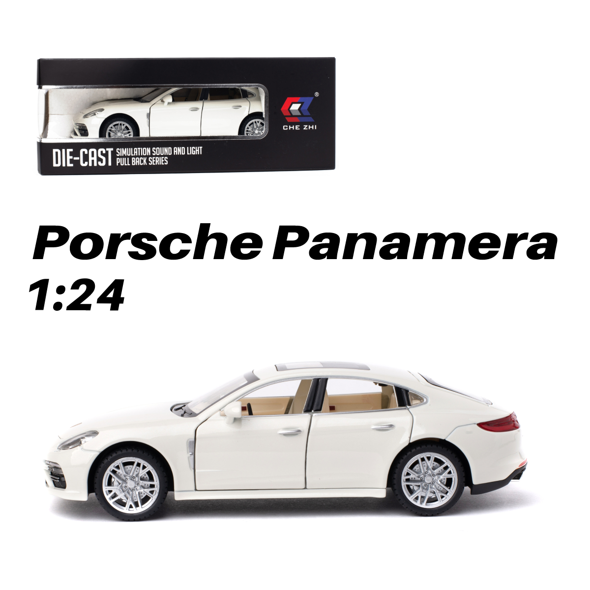 Инерционная машинка Porsche Panamera CheZhi 1:24 CZ127w