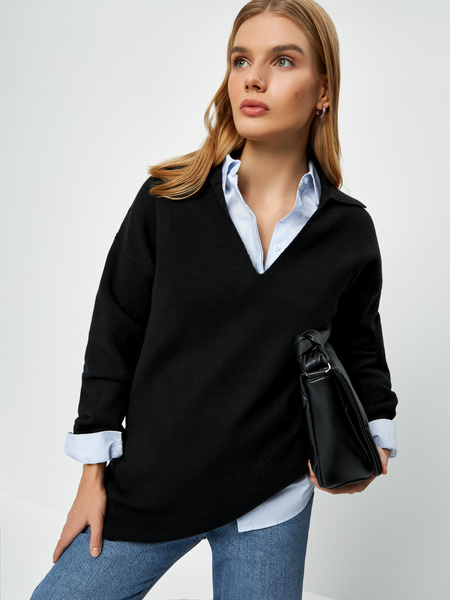 

Пуловер женский ZARINA 3122627824 черный S, 3122627824