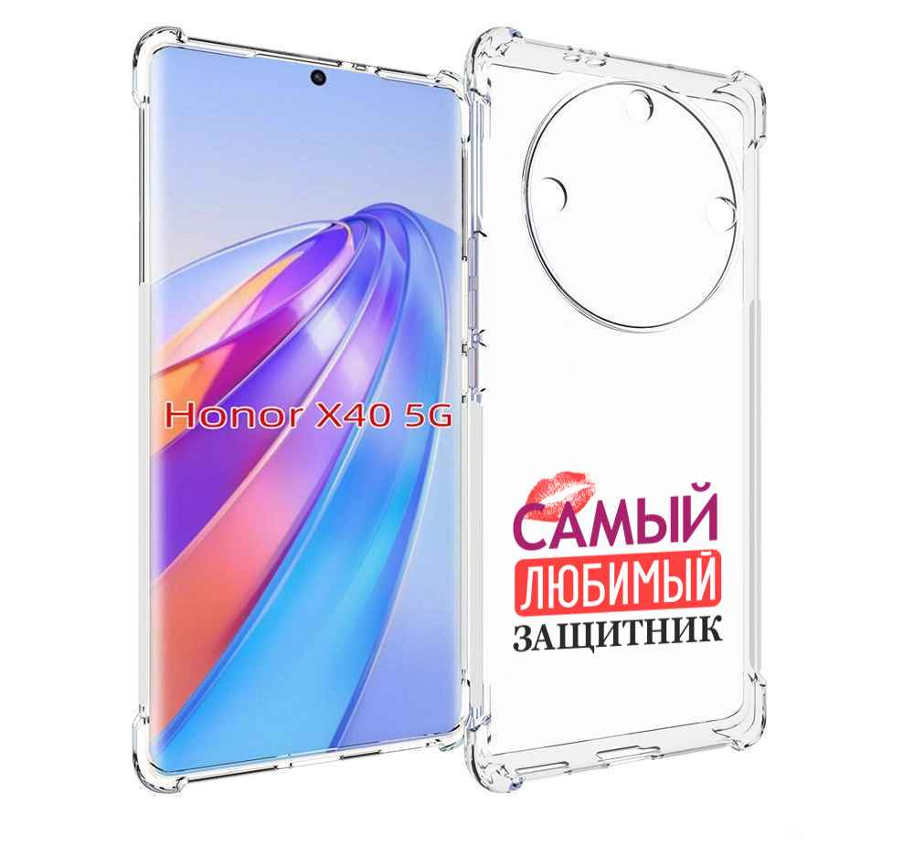 

Чехол MyPads любимый защитник для Honor X40, Прозрачный, Tocco