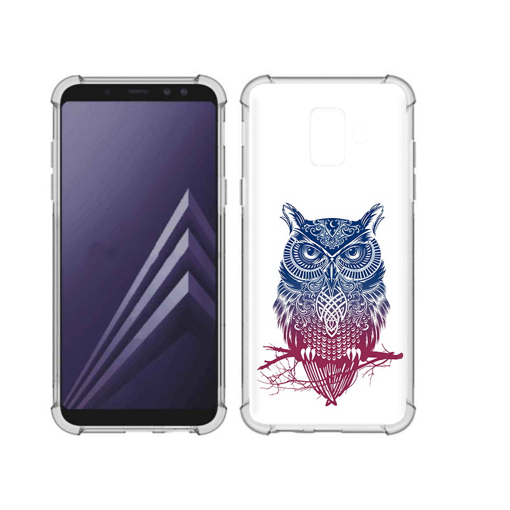 

Чехол MyPads Tocco для Samsung Galaxy A6 (2018) хиппи сова (PT111558.582.664), Прозрачный, Tocco