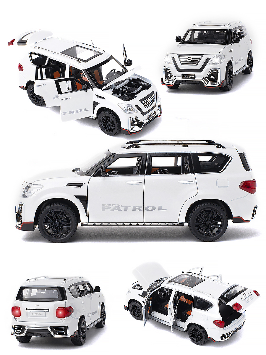 

Машинка Nissan Patrol CheZhi 1:24 CZ136w, Белый