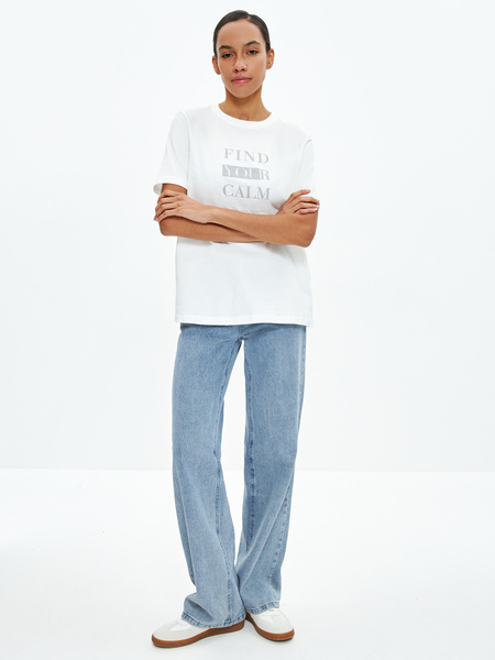 

Футболка женская ZARINA 3122511413 белая XS, Белый, 3122511413