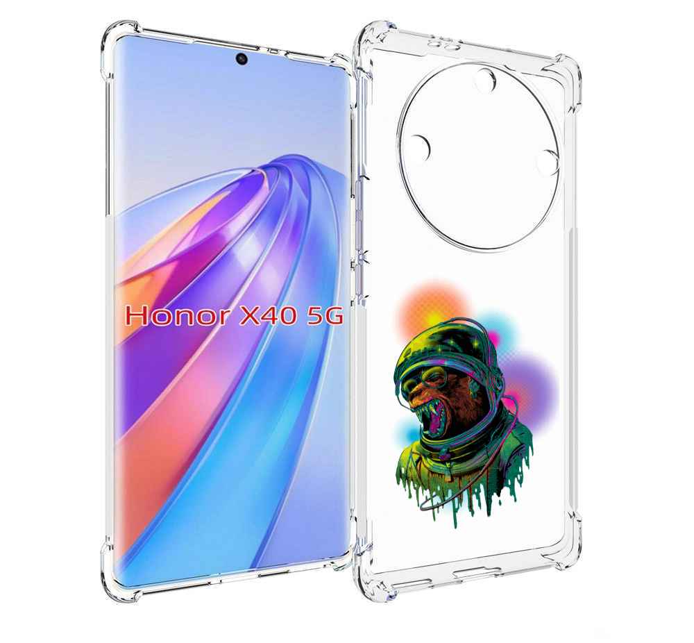 

Чехол MyPads медведь космонавт для Honor X40, Прозрачный, Tocco