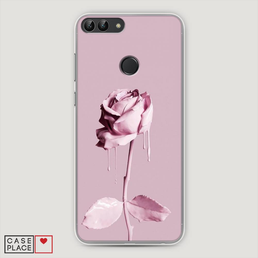 фото Чехол awog "роза в краске" для huawei p smart