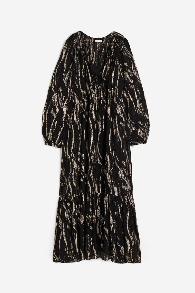 

Платье женское H&M 1215599 черное S, Черный, 1215599