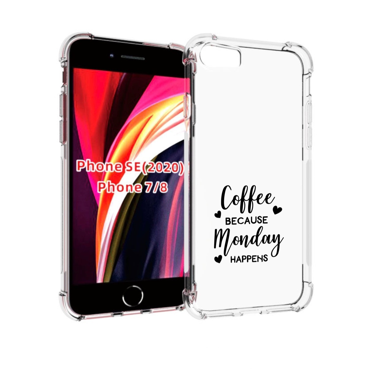 

Чехол MyPads кофе и понедельник стал счастливым для iPhone 7 4.7 / iPhone 8, Прозрачный, Tocco