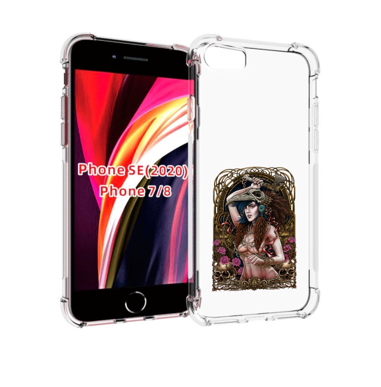 

Чехол MyPads красивая девушка рисунок для iPhone 7 4.7 / iPhone 8 / iPhone SE 2 (2020), Прозрачный, Tocco
