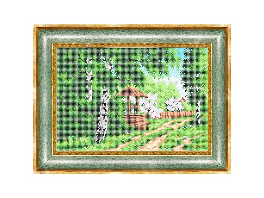 

Рисунок на ткани «Колодец»