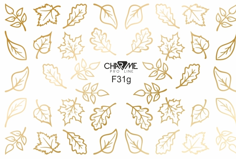 Купить Слайдер фольгированные 31g золотые листья (Charme)
