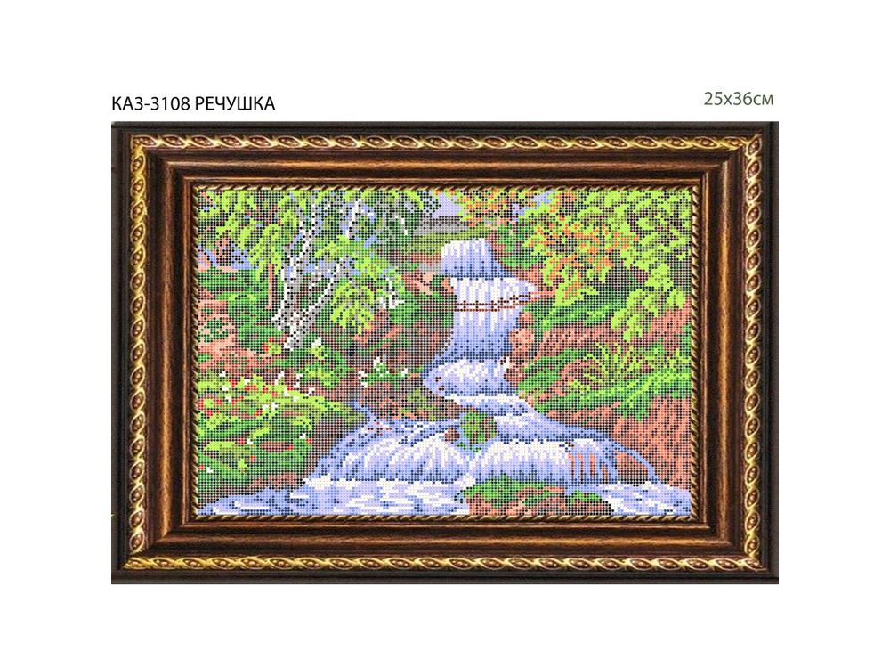 

Рисунок на ткани «Речушка»