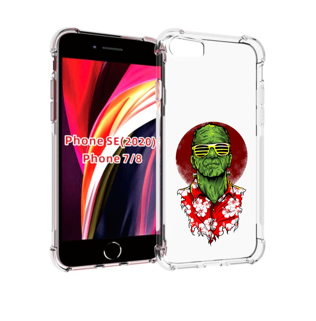

Чехол MyPads крутой зеленый мужчина в очках для iPhone 7 4.7 / iPhone 8 / iPhone SE 2, Прозрачный, Tocco