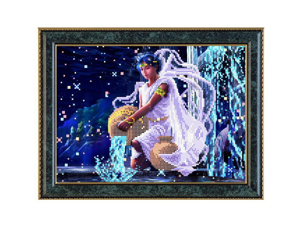 

Рисунок на ткани «Водолей»