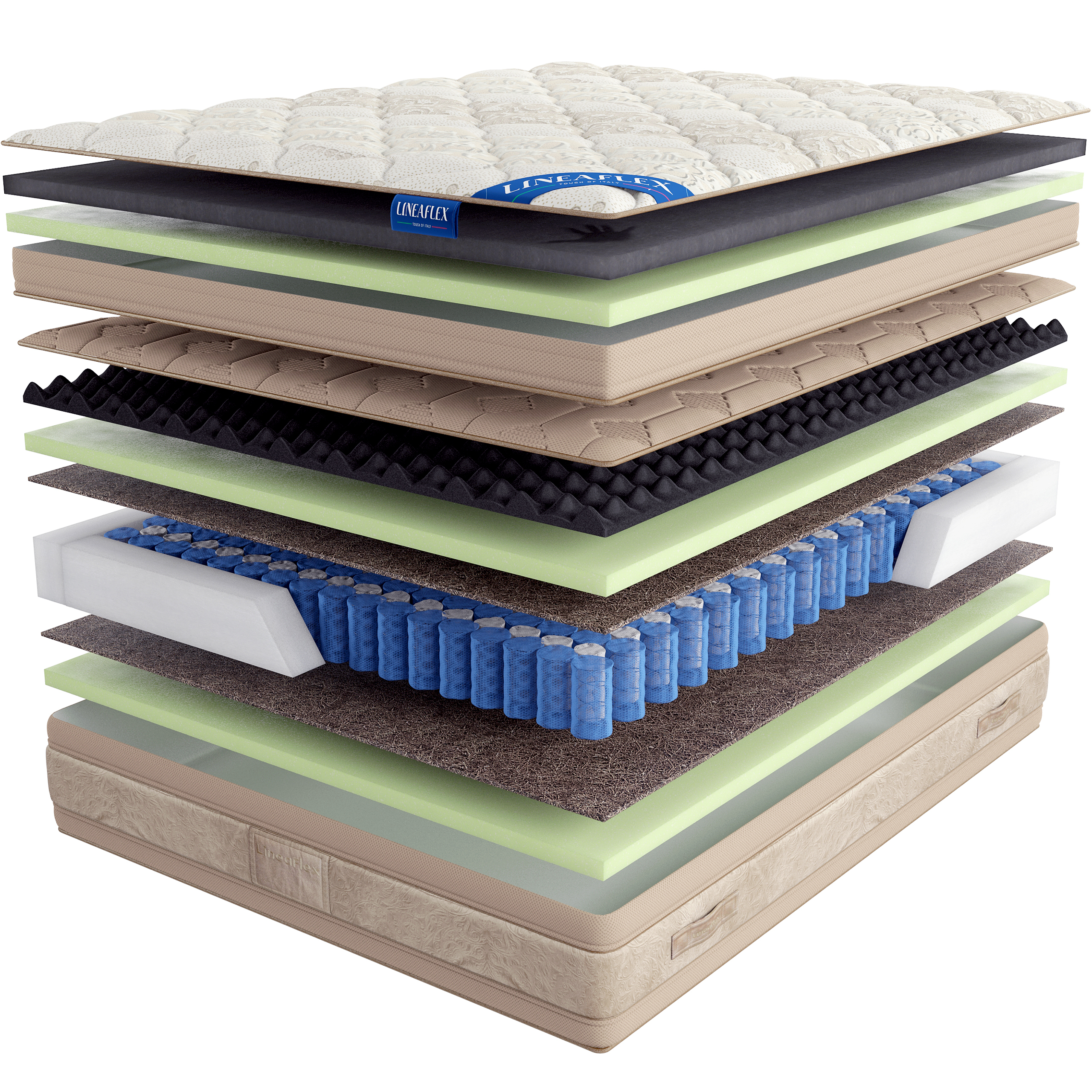 

Матрас Lineaflex Divine Memory Gold 80х190, Бежевый;белый;серый;серебристый, Divine Memory Gold