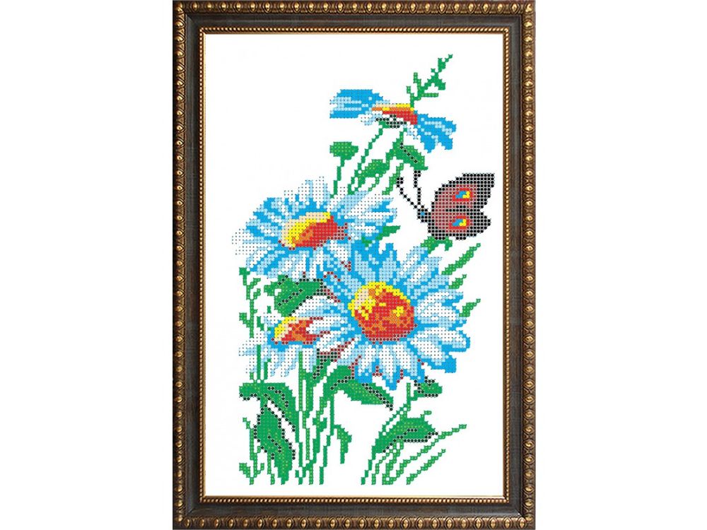 

Рисунок на ткани «Ромашки»