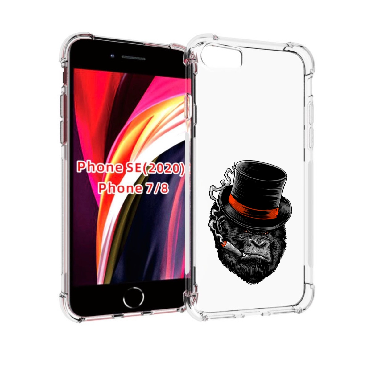 

Чехол MyPads дизайнерская горилла для iPhone 7 4.7 / iPhone 8 / iPhone SE 2 (2020), Прозрачный, Tocco