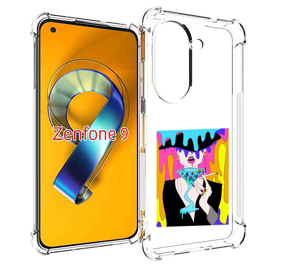 

Чехол MyPads плавленая девушка акварель женский для Asus Zenfone 9 (AI2202), Прозрачный, Tocco