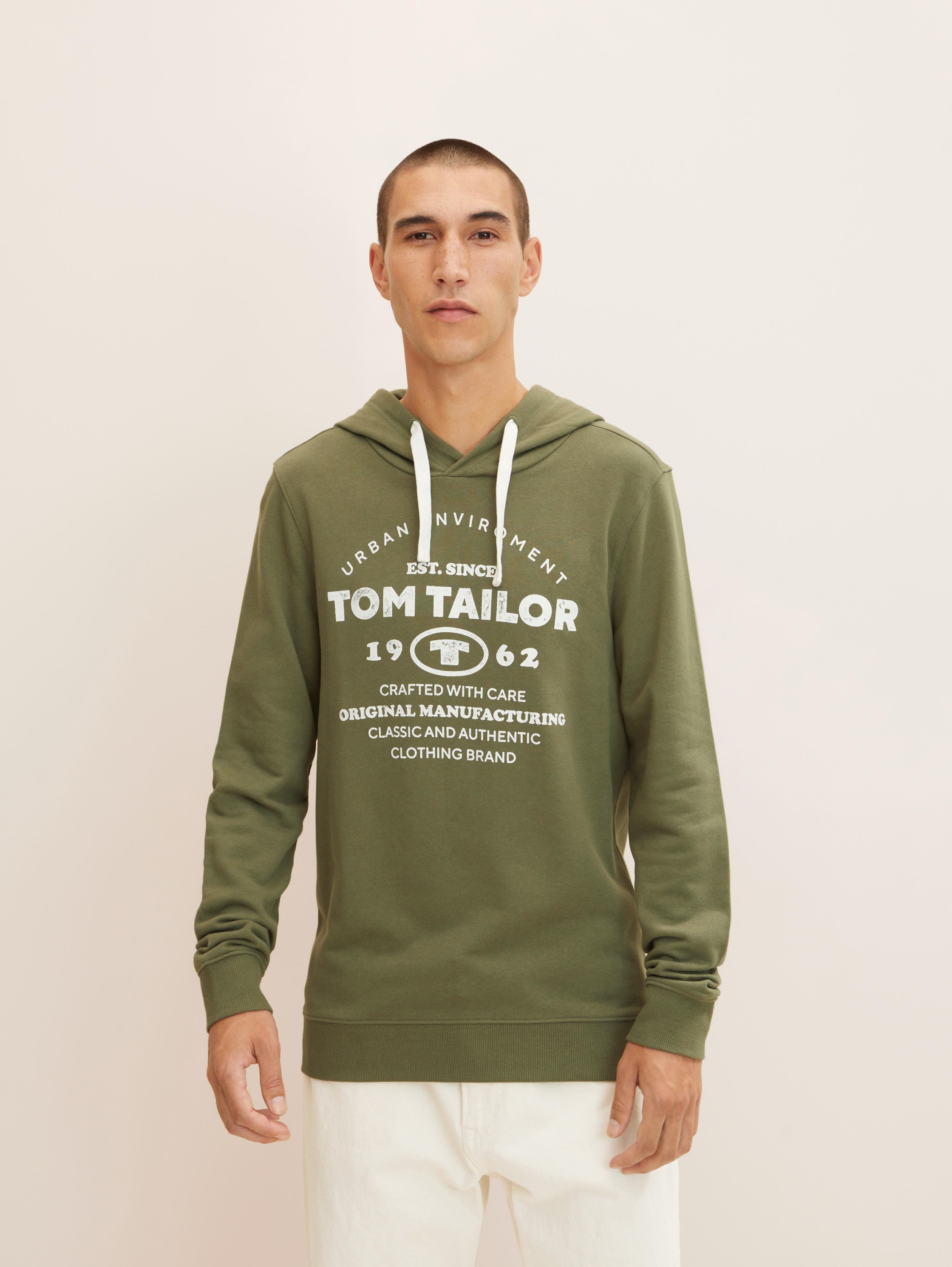 

Толстовка мужская TOM TAILOR 1034720 зеленая XL, 1034720