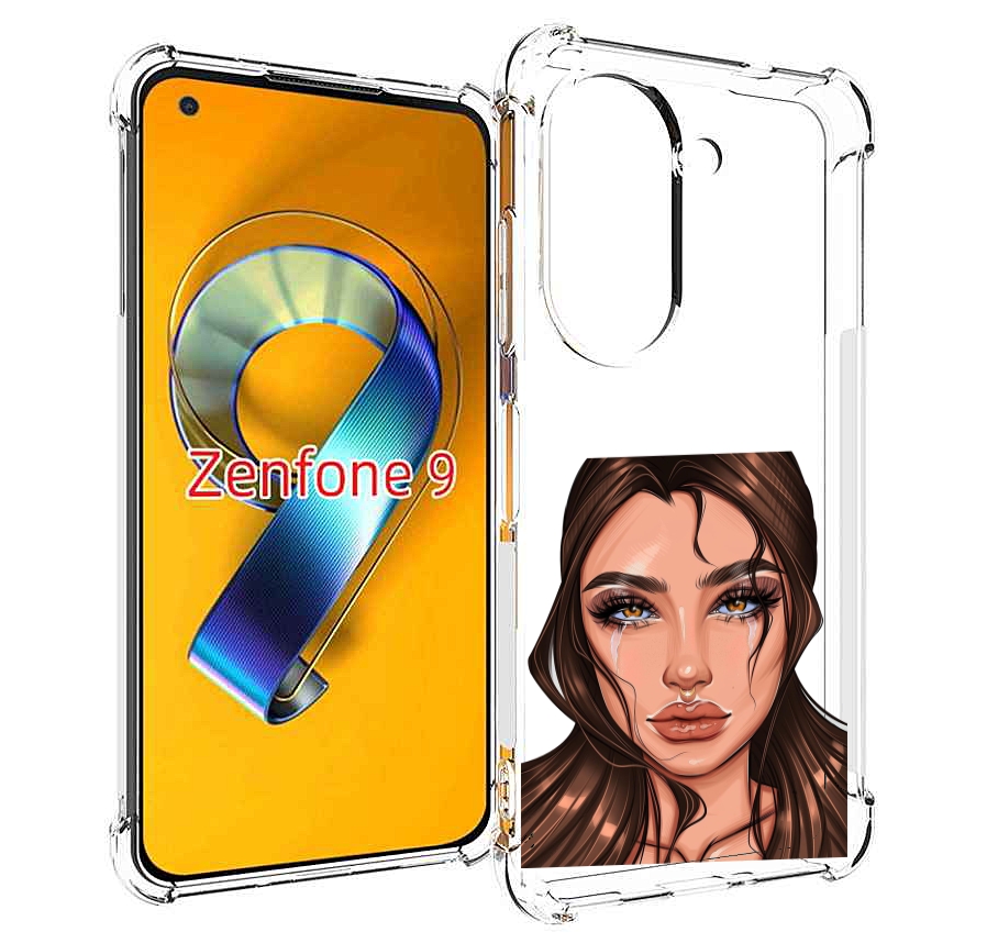 Чехол MyPads плачущая-девушка женский для Asus Zenfone 9 (AI2202)