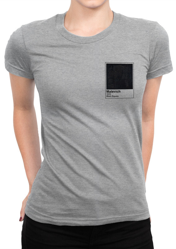 

Футболка женская Dream Shirts Квадрат Малевича серая XS, Серый, Квадрат Малевича