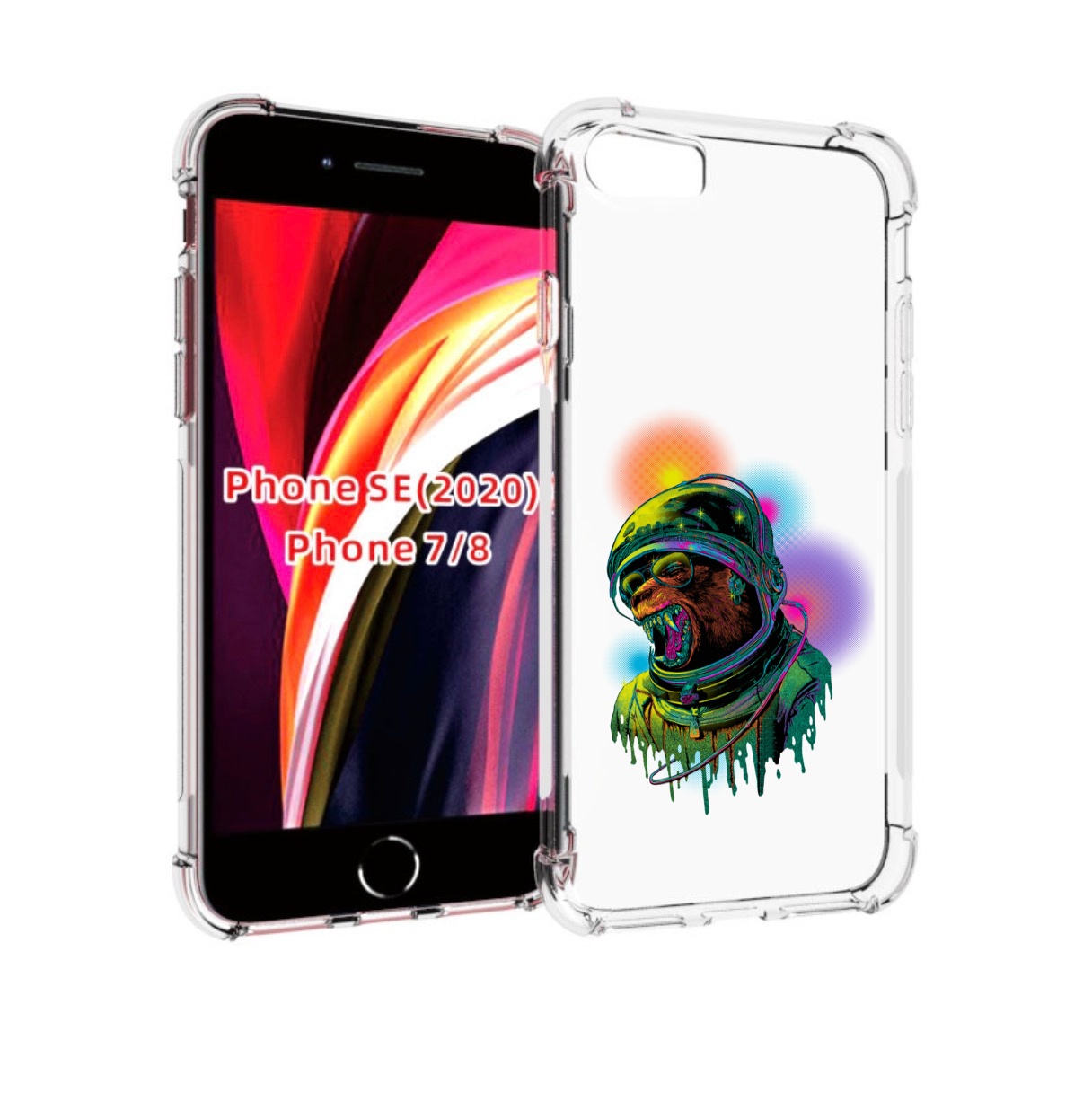 

Чехол MyPads медведь космонавт для iPhone 7 4.7 / iPhone 8 / iPhone SE 2 (2020), Прозрачный, Tocco