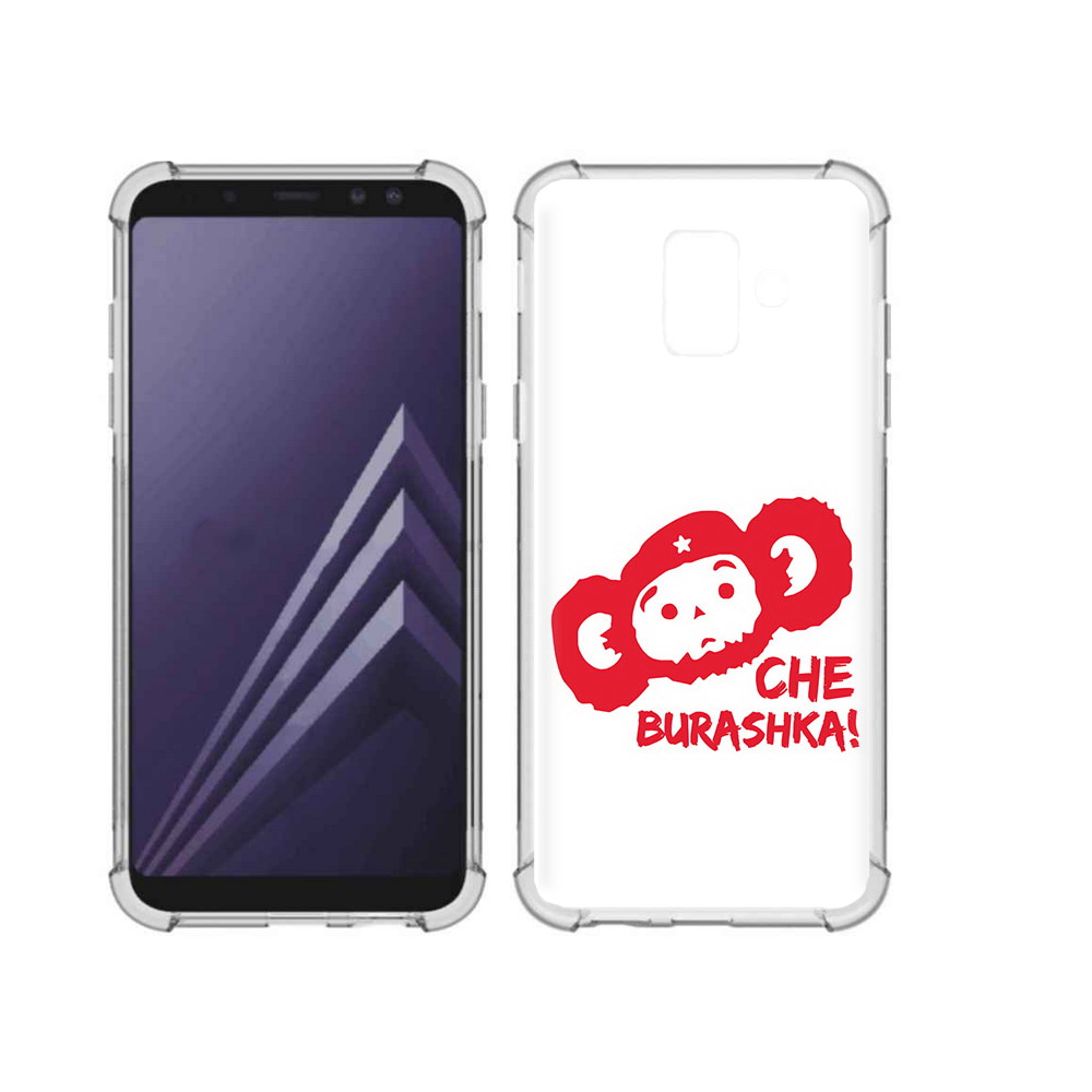 

Чехол MyPads Tocco для Samsung Galaxy A6 (2018) чебурашка (PT111558.582.672), Прозрачный, Tocco