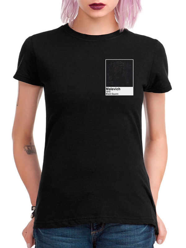 

Футболка женская Dream Shirts Квадрат Малевича черная XL, Черный, Квадрат Малевича