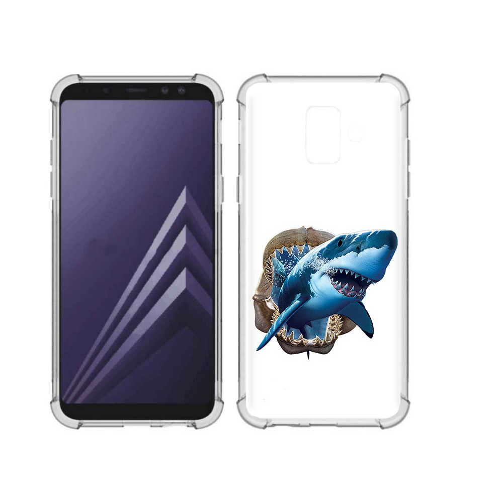 

Чехол MyPads Tocco для Samsung Galaxy A6 (2018) челюсти (PT111558.582.675), Прозрачный, Tocco