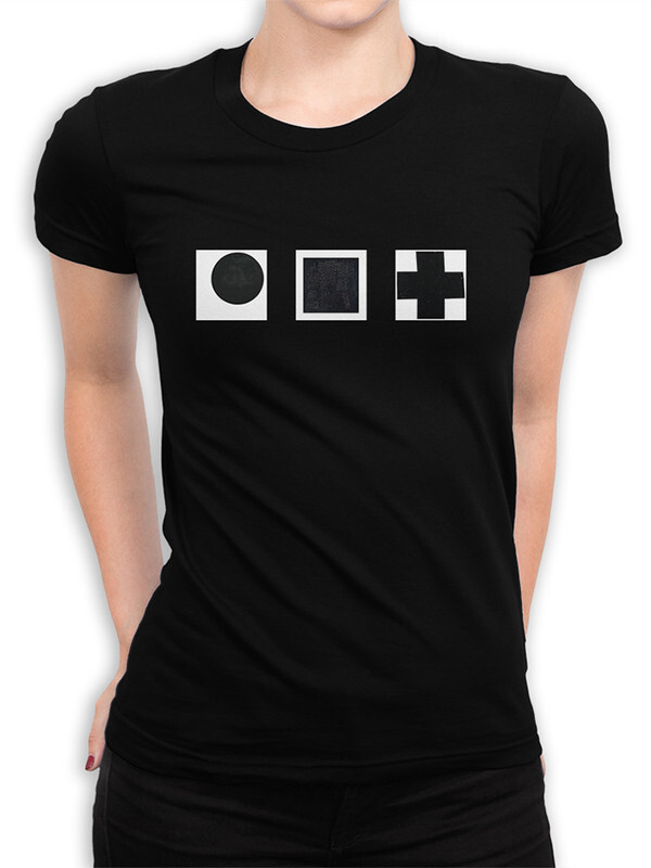 

Футболка женская Dream Shirts Искусство Малевича черная M, Черный, Искусство Малевича