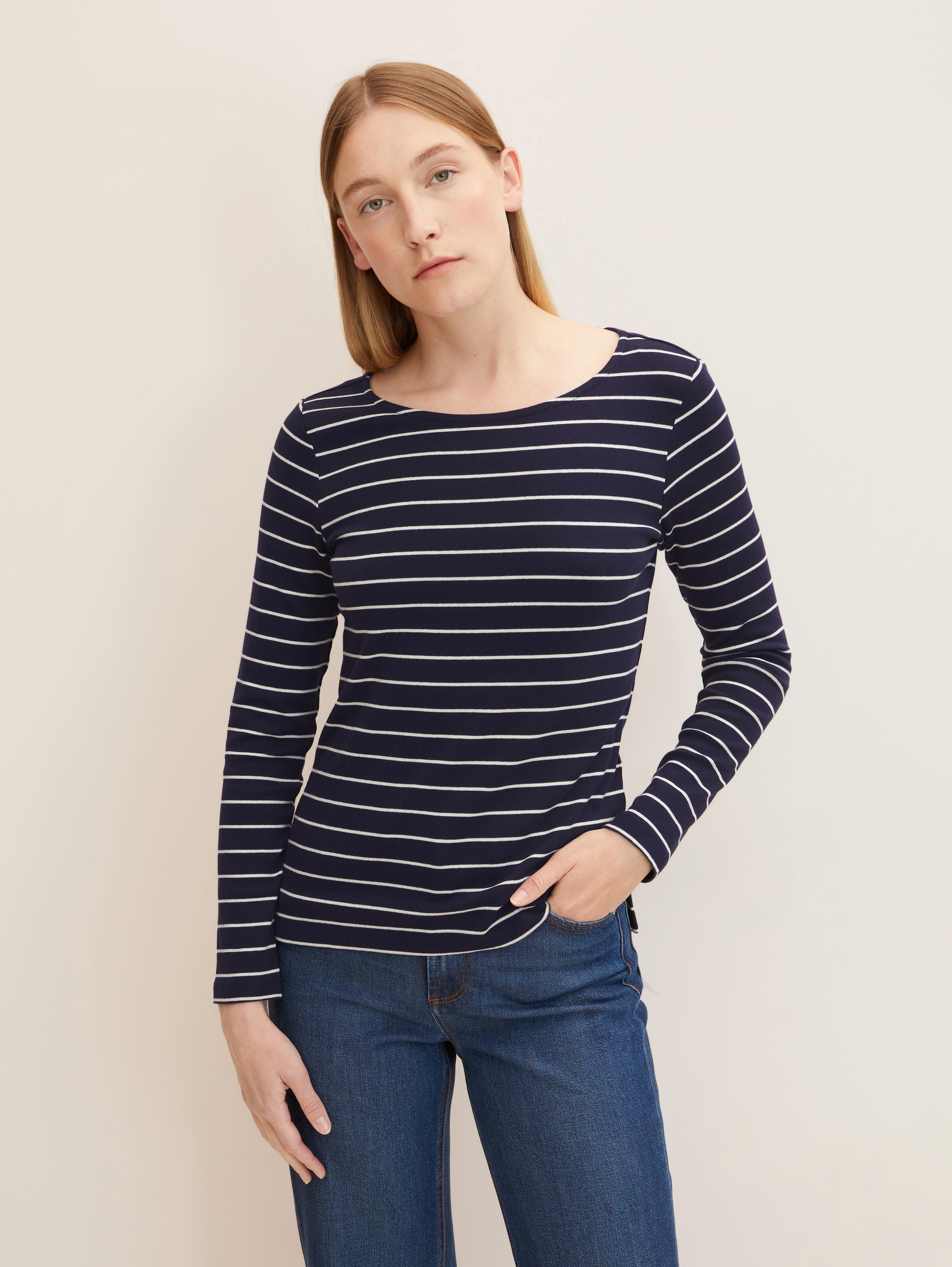

Лонгслив женский TOM TAILOR 1032694 синий XS, 1032694
