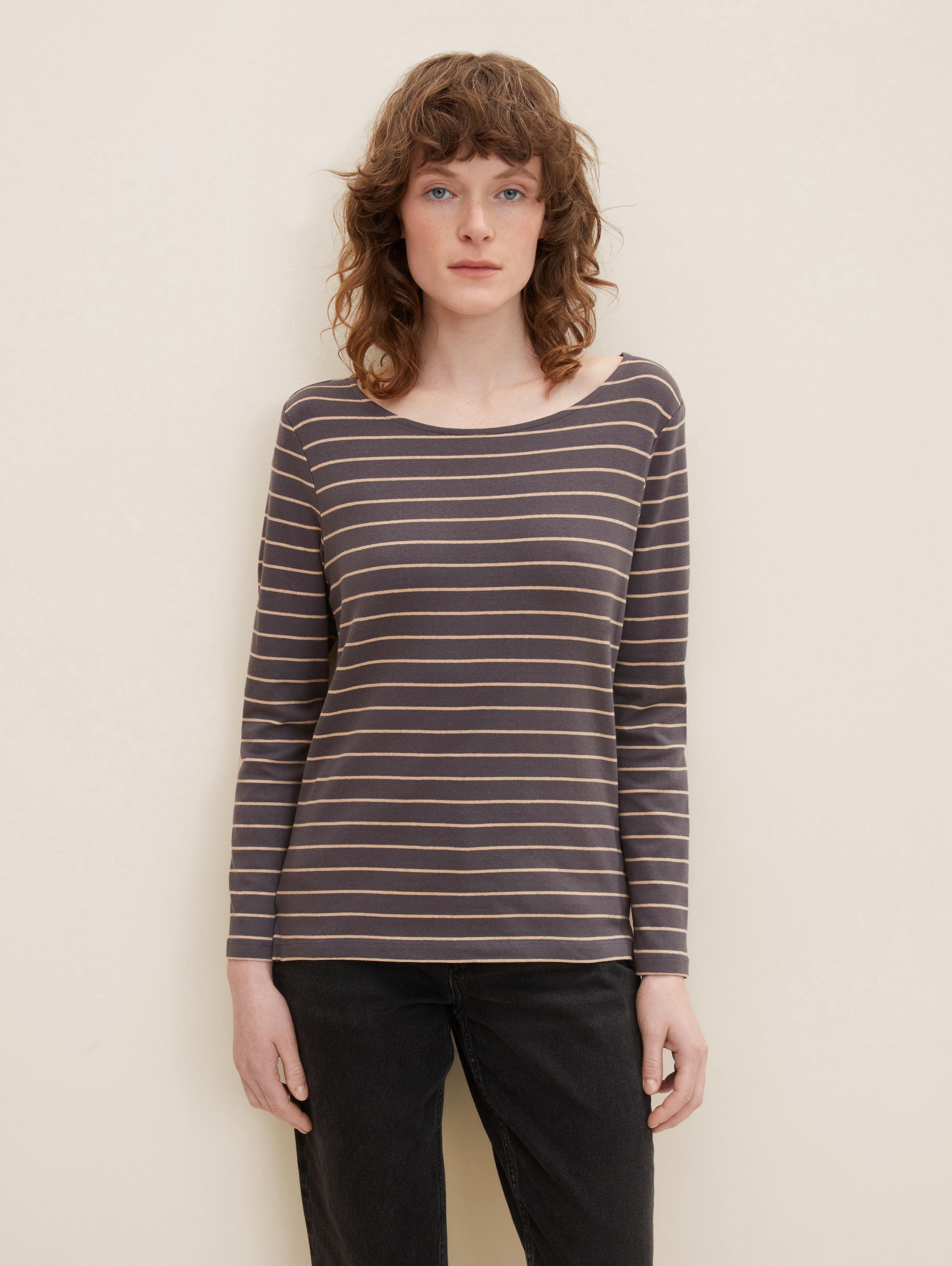 

Лонгслив женский TOM TAILOR 1032694 коричневый XS, 1032694