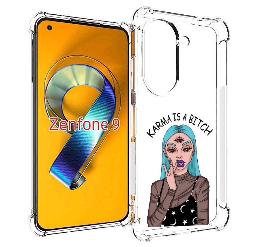 

Чехол MyPads плохая-карма женский для Asus Zenfone 9 (AI2202), Прозрачный, Tocco