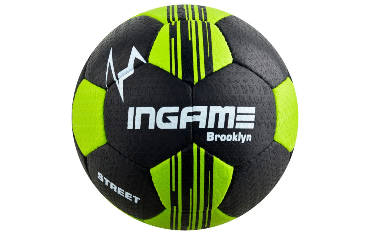 

Мяч футбольный INGAME STREET BROOKLYN, №5, (черно-зеленый) IFB-125