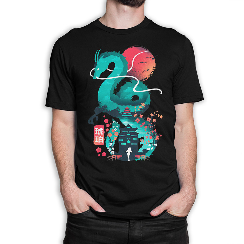 

Футболка мужская Dream Shirts Унесенные Призраками черная 3XL, Черный, Унесенные Призраками