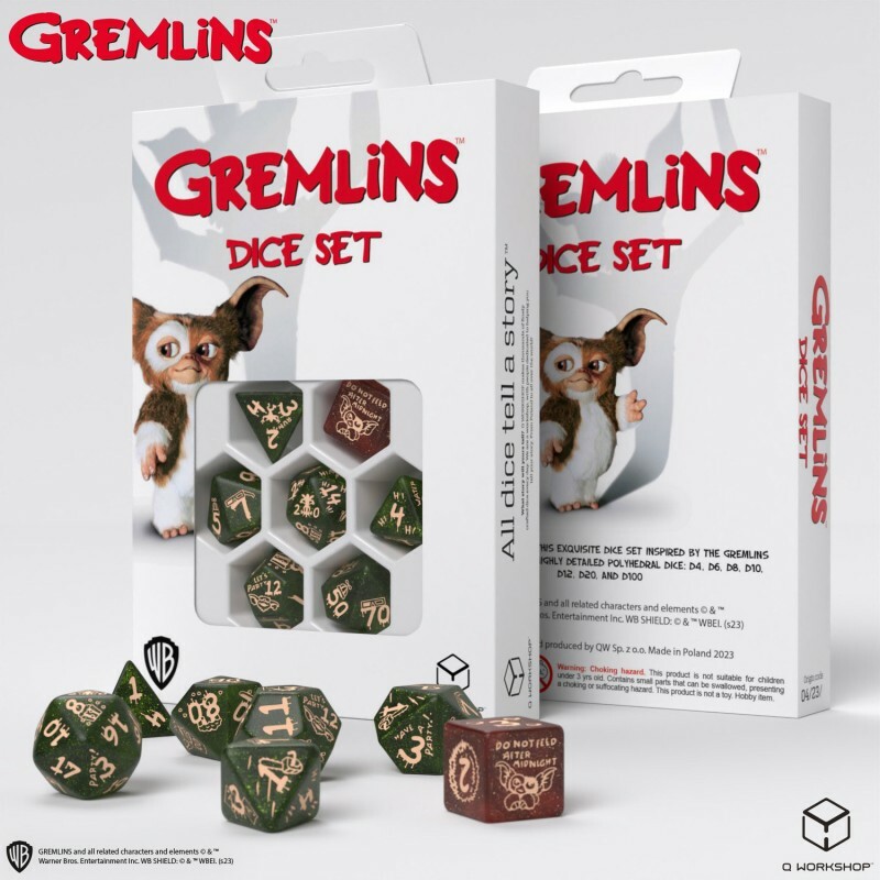 

Набор игральных кубиков Q-Workshop Gremlins Dice Set, Зеленый