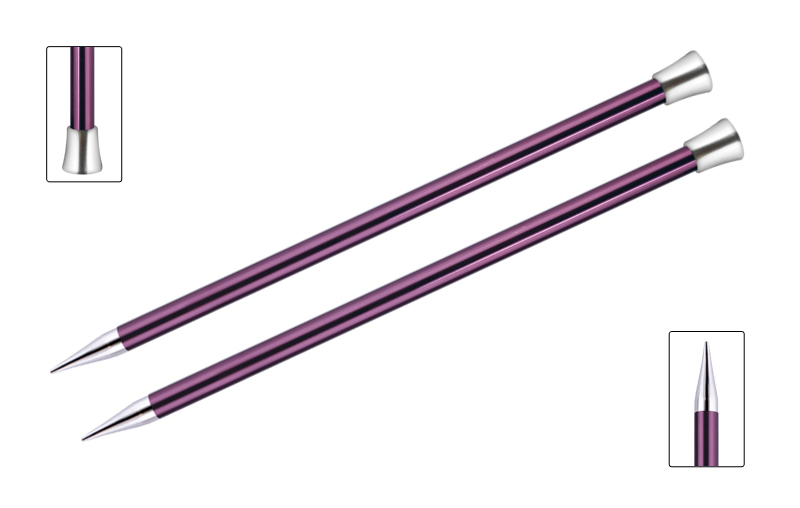 

Спицы для вязания Knit Pro прямые Zing 12,00мм, 25см, арт.47249, Фиолетовый, Zing