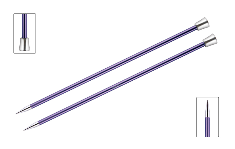 

Спицы для вязания Knit Pro прямые Zing 7,00мм, 25см, арт.47245, Фиолетовый, Zing