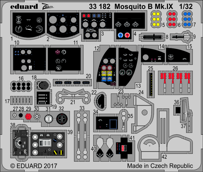 

Фототравление Eduard Mosquito B Mk. IX