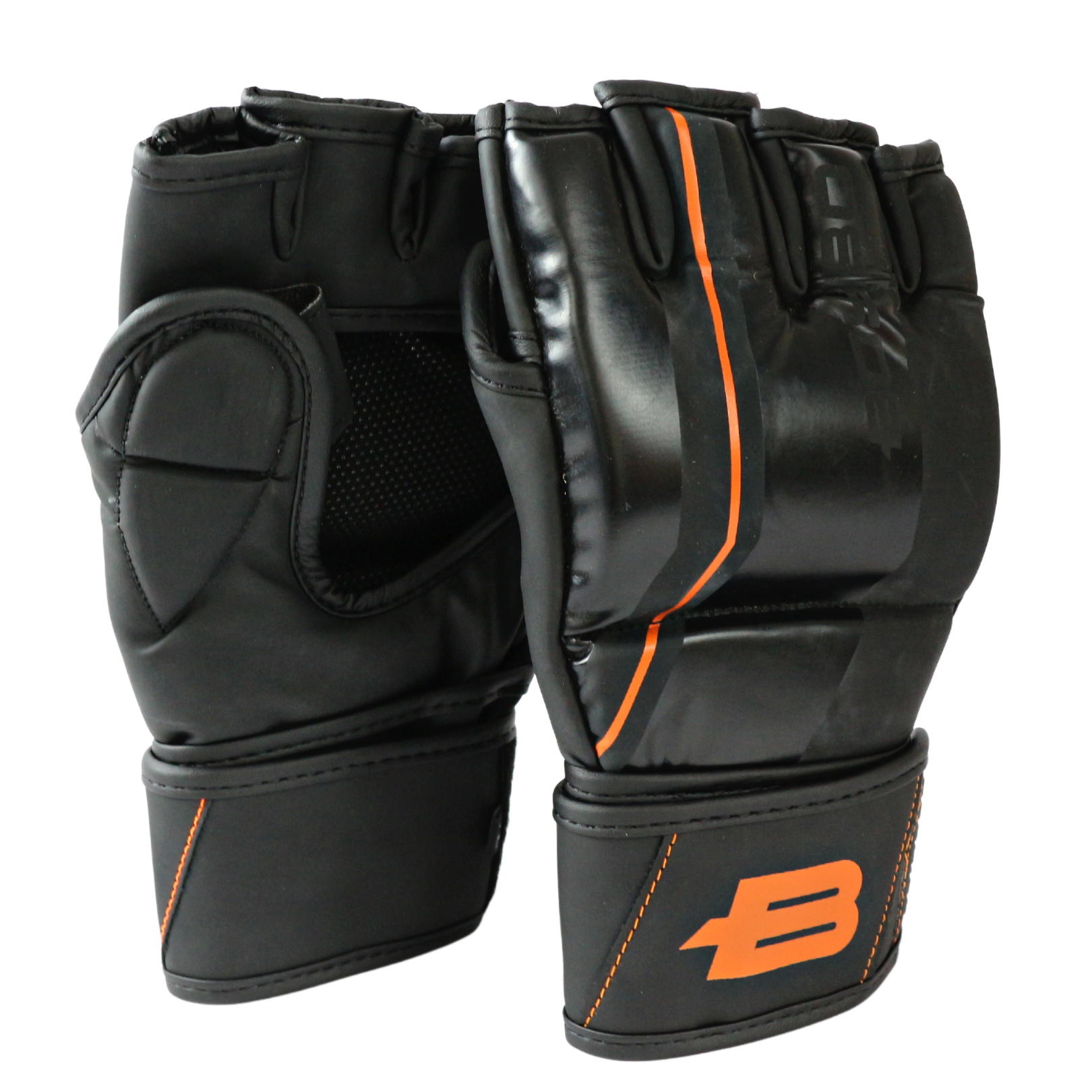 Перчатки для ММА BOYBO B-series р. M (черно-оранжевый)
