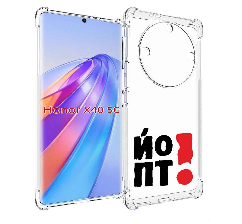 

Чехол MyPads надписть абстракция для Honor X40, Прозрачный, Tocco