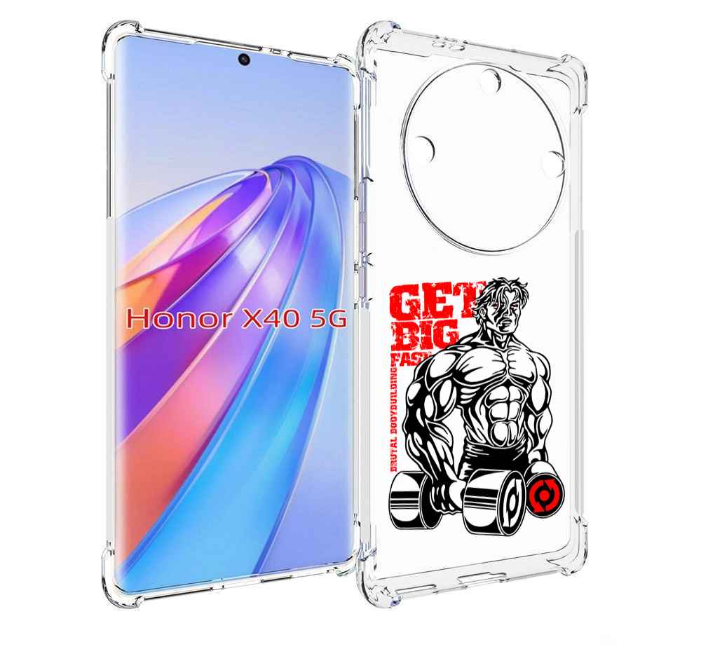 

Чехол MyPads накаченное тело для Honor X40, Прозрачный, Tocco