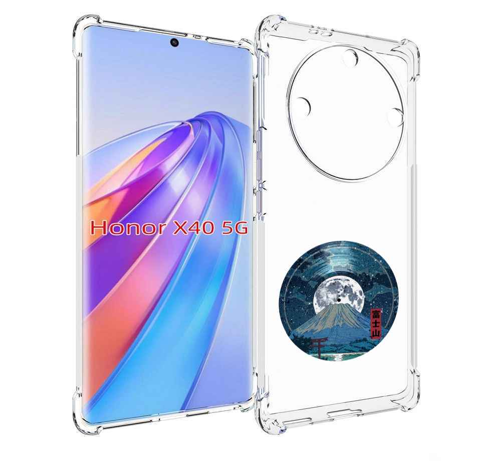 

Чехол MyPads нарисованная виниловая гора с луной для Honor X40, Прозрачный, Tocco