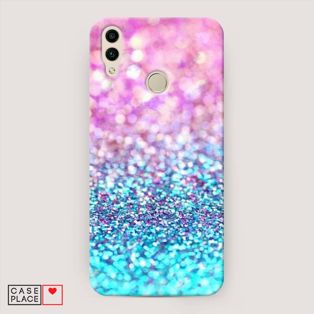 

Чехол Awog "Розово-голубые глиттеры рисунок" для Honor 8C
