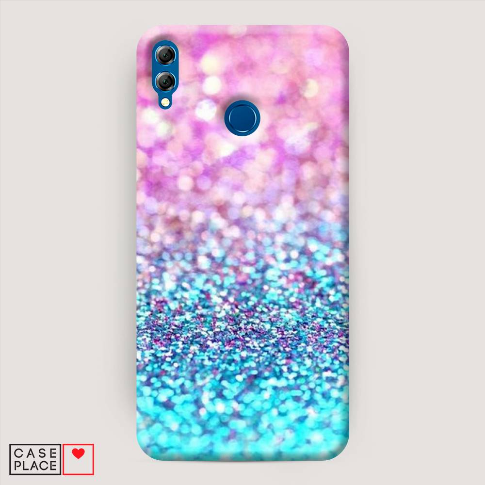 

Чехол Awog "Розово-голубые глиттеры рисунок" для Honor 8X