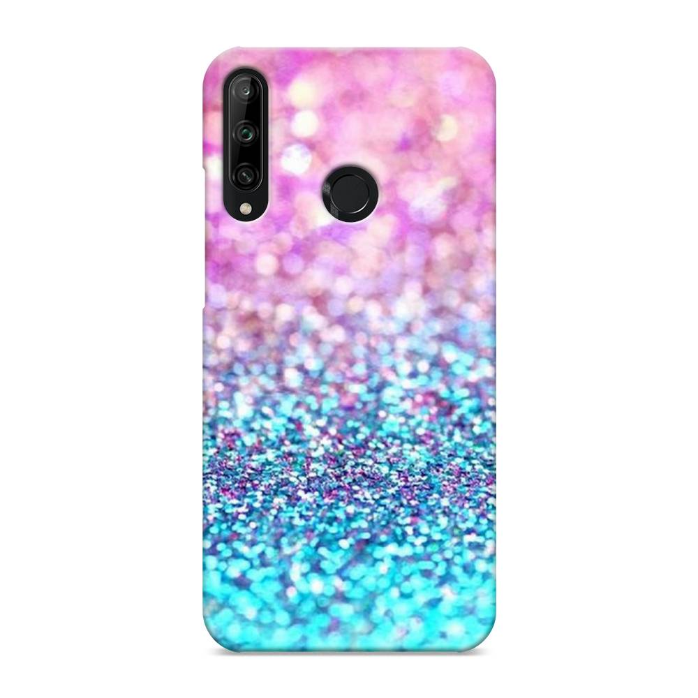 

Чехол Awog "Розово-голубые глиттеры рисунок" для Honor 9C
