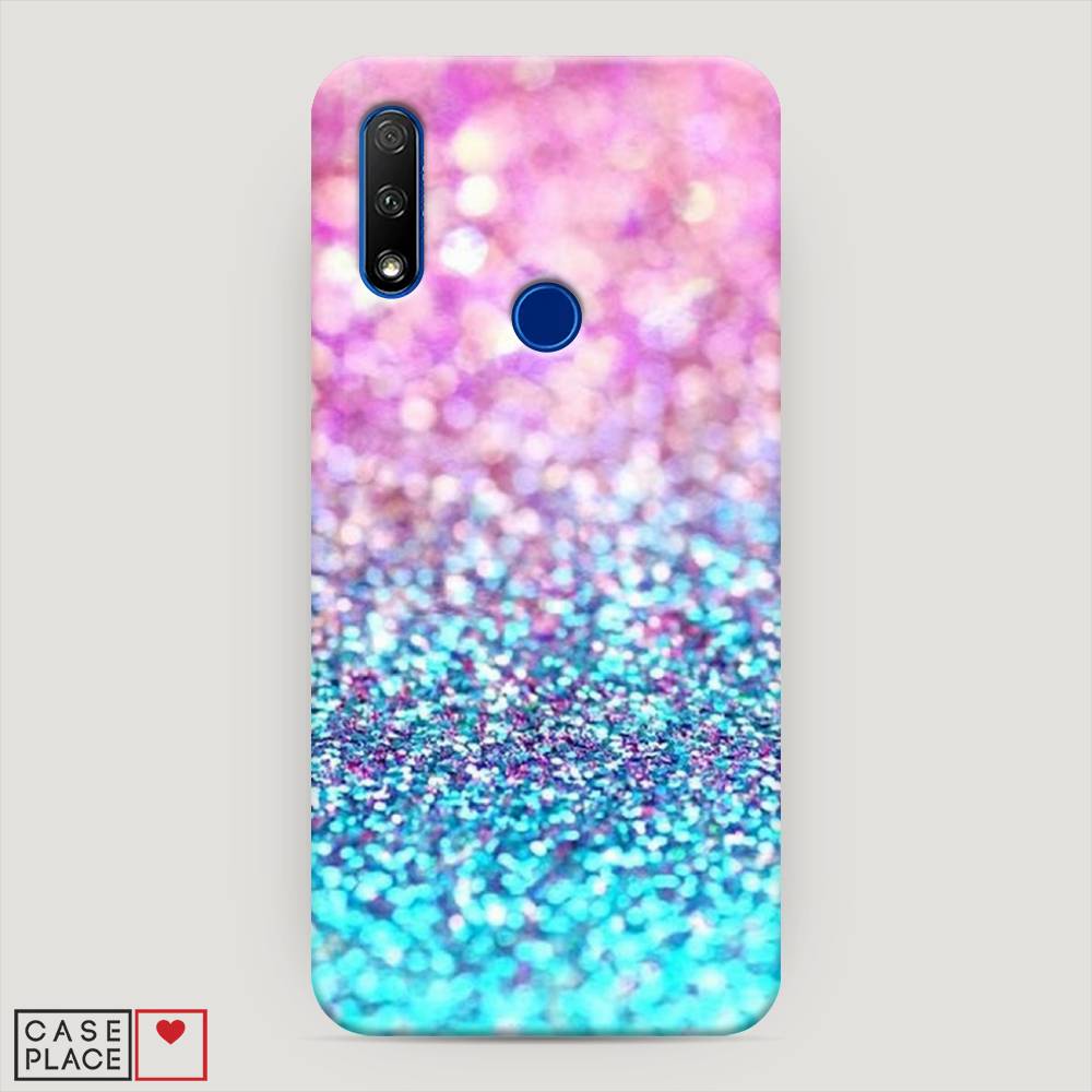 

Чехол Awog "Розово-голубые глиттеры рисунок" для Honor 9X