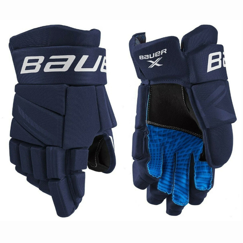 

Перчатки хоккейные BAUER X S21 YTH р.8 (темно-синий) 1058656, X
